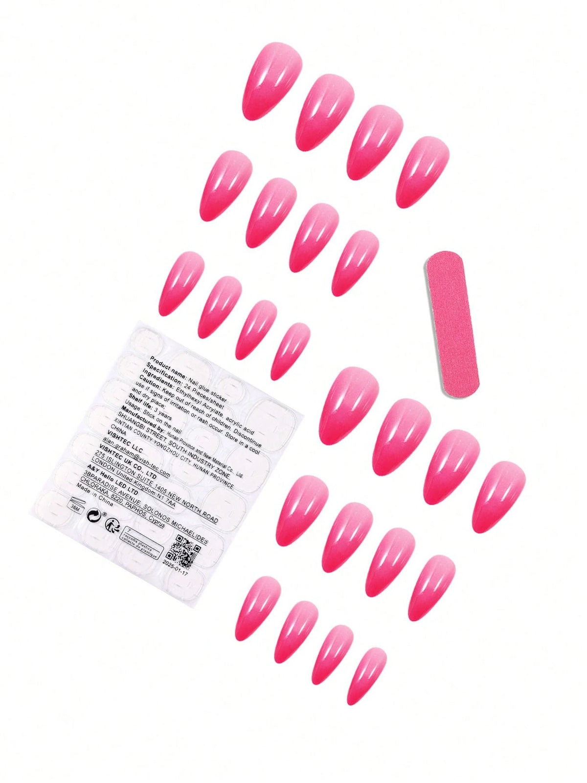Roxy Rose - Medium Almond Acrylic Press On Nails Set - GlamGrip Beauty