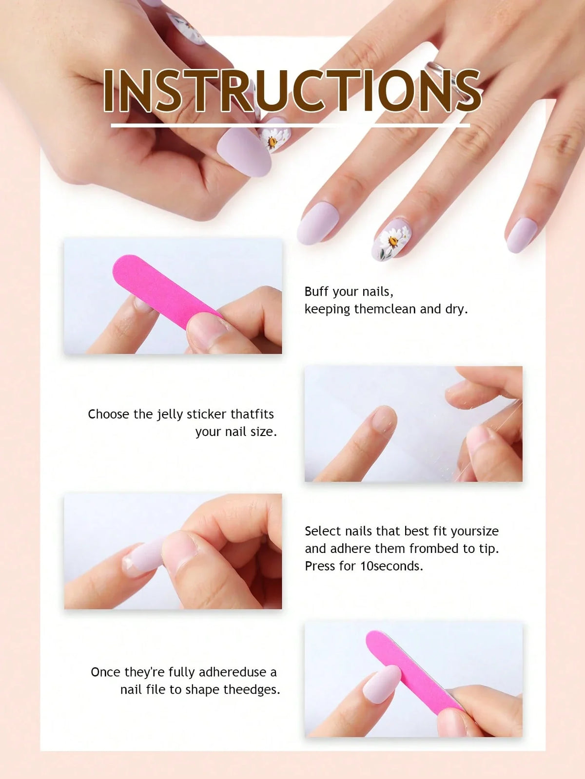 Rose R - 24 Set French Almond Shaped Acrylic Press on Nails - GlamGrip Beauty