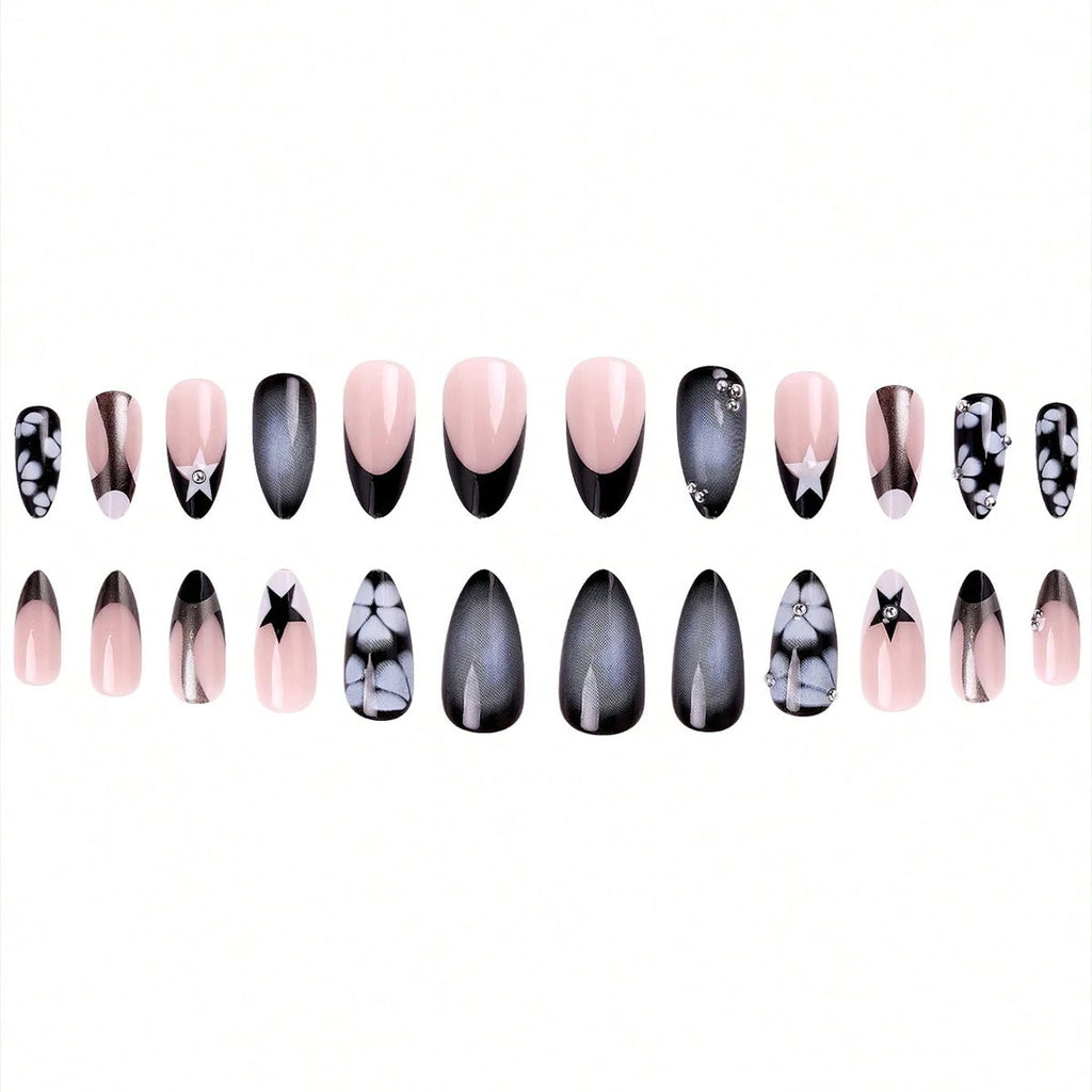 Dot & Bloom - 24 PCS Medium Almond Press on Nails