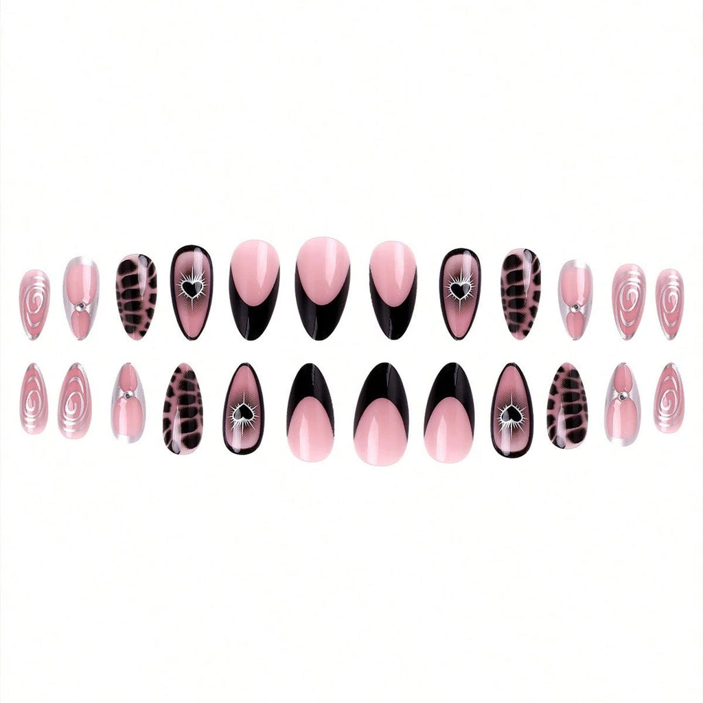 Dot & Bloom - 24 PCS Medium Almond Press on Nails