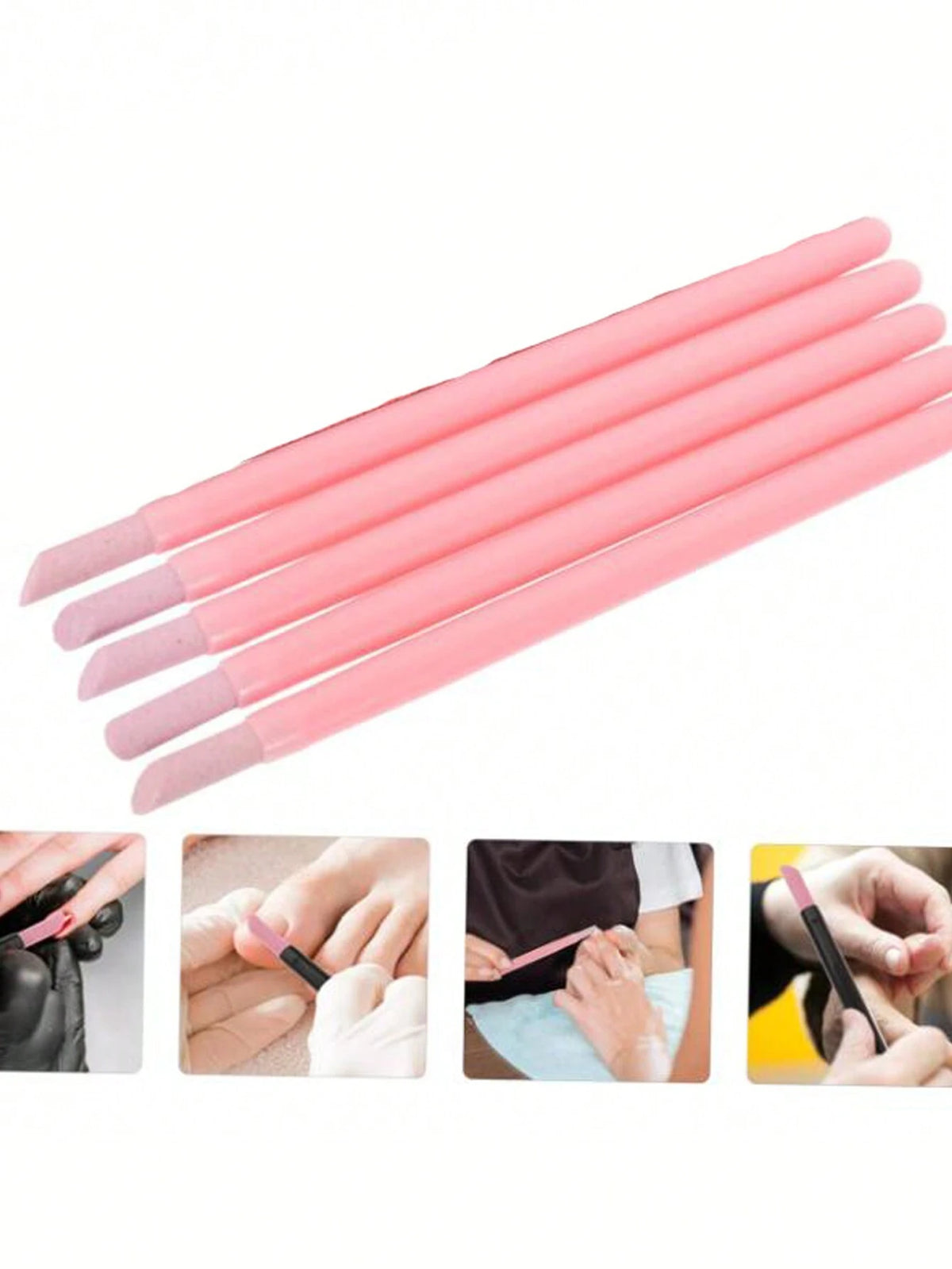 5-PCS Manicure Polishing Pen Set with Quartz & Ceramic - GlamGrip Beauty