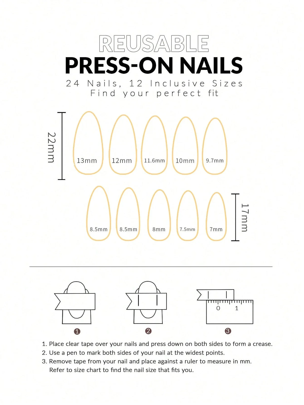 Around the World - 24 Set of Long Almond Press on Nails - GlamGrip Beauty