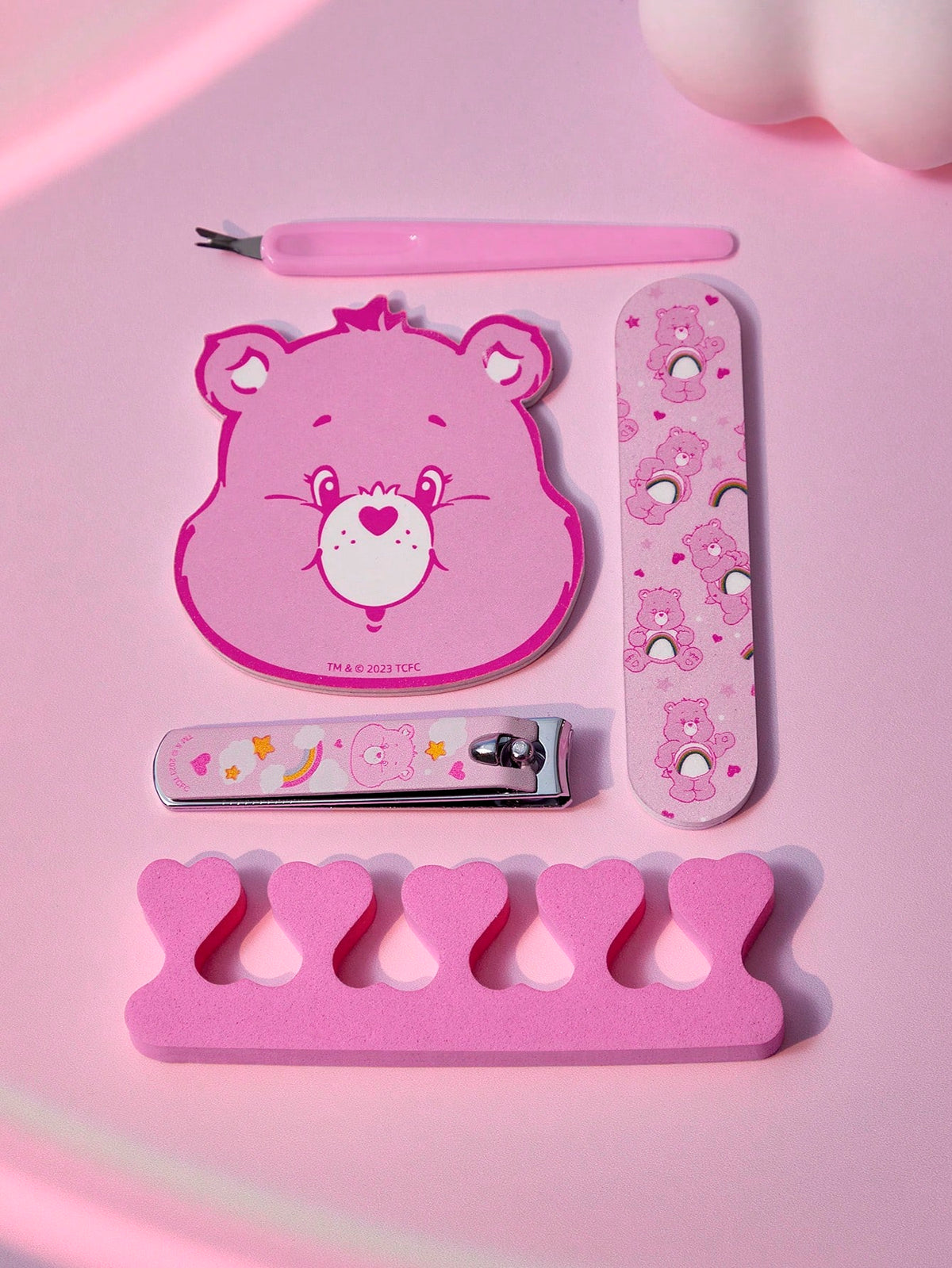 Care Bears Bear-Shaped 5 PS Manicure Tool Set - GlamGrip Beauty