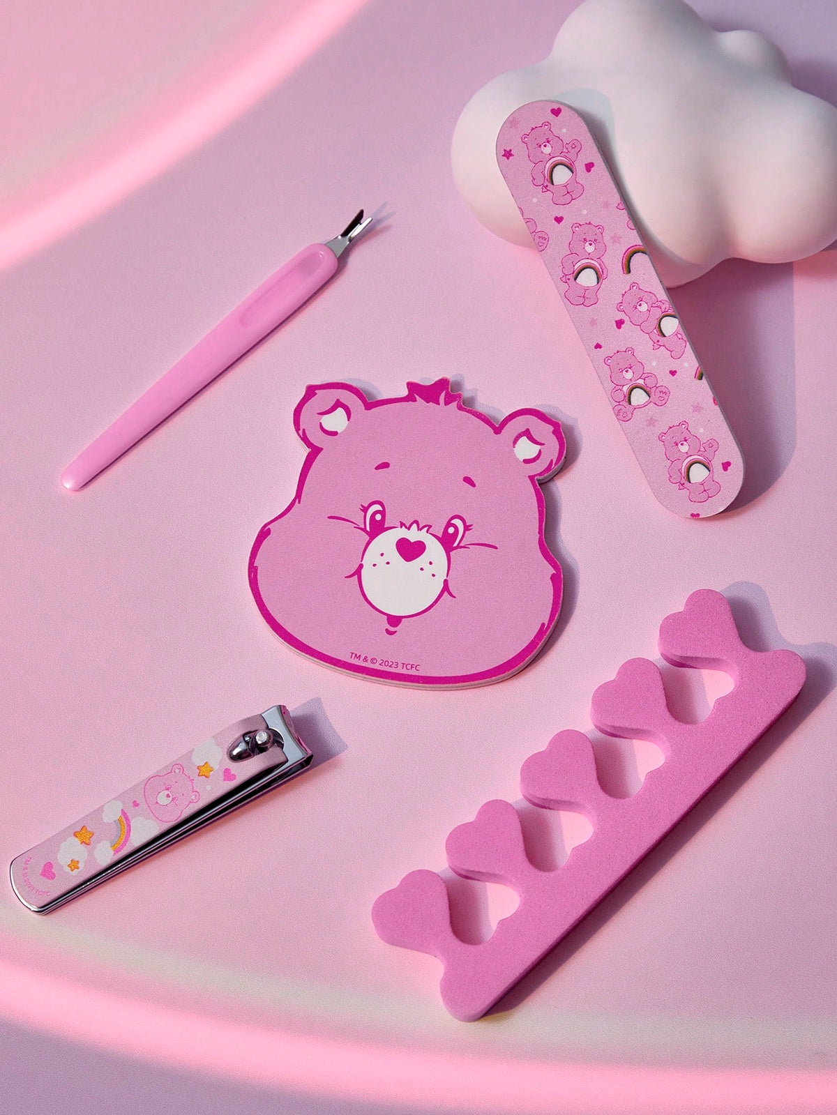 Care Bears Bear-Shaped 5 PS Manicure Tool Set - GlamGrip Beauty