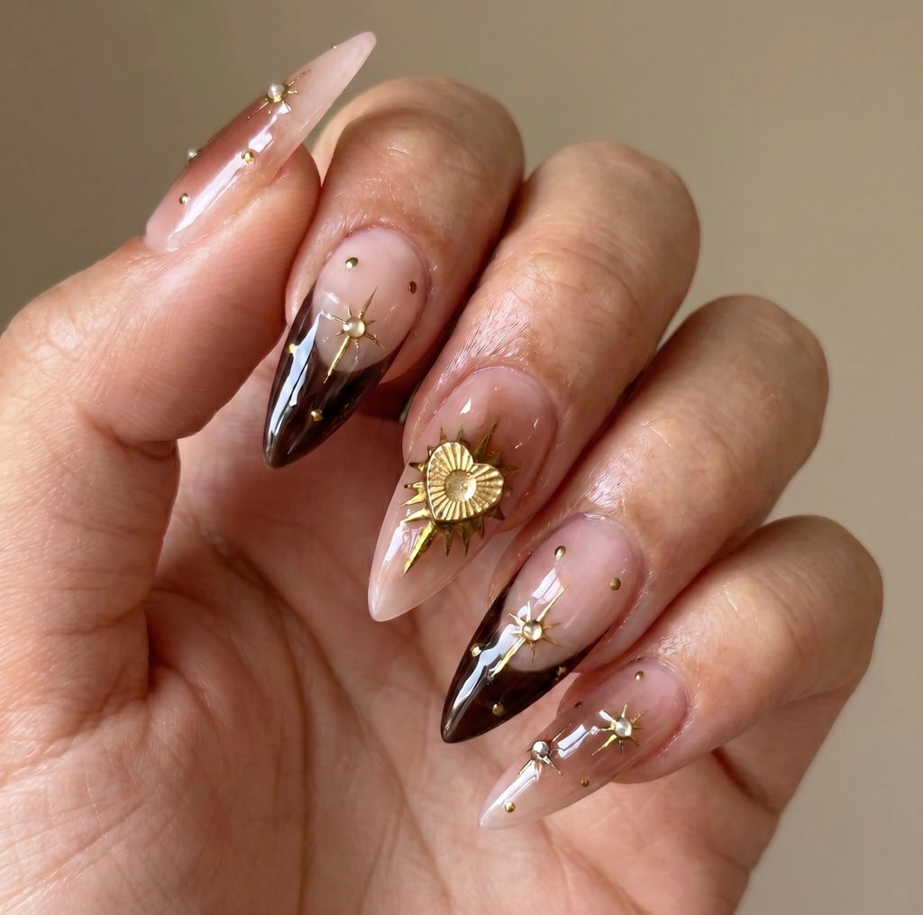 Like a Prayer - 24 Set of French Almond Manicure Press on Nails
