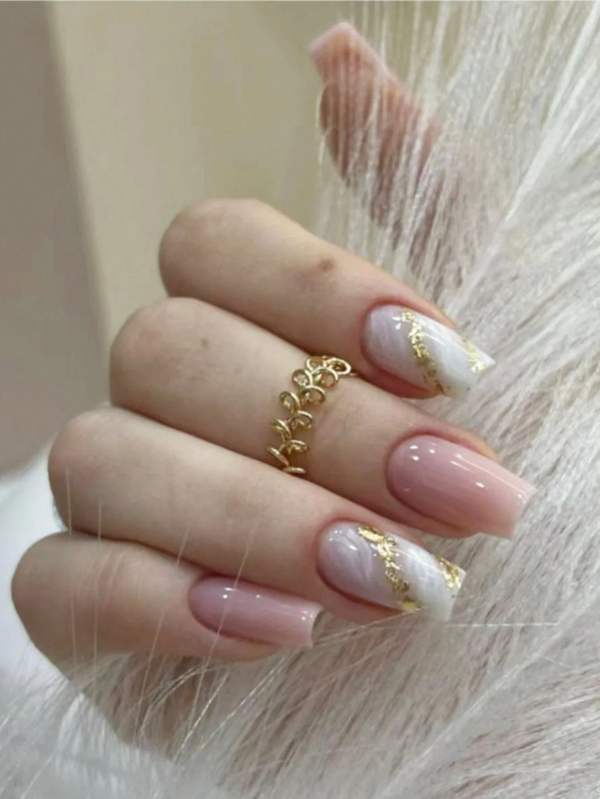 Enhance Your Elegance - 24 Set of Coffin Shaped Press on Nails - GlamGrip Beauty