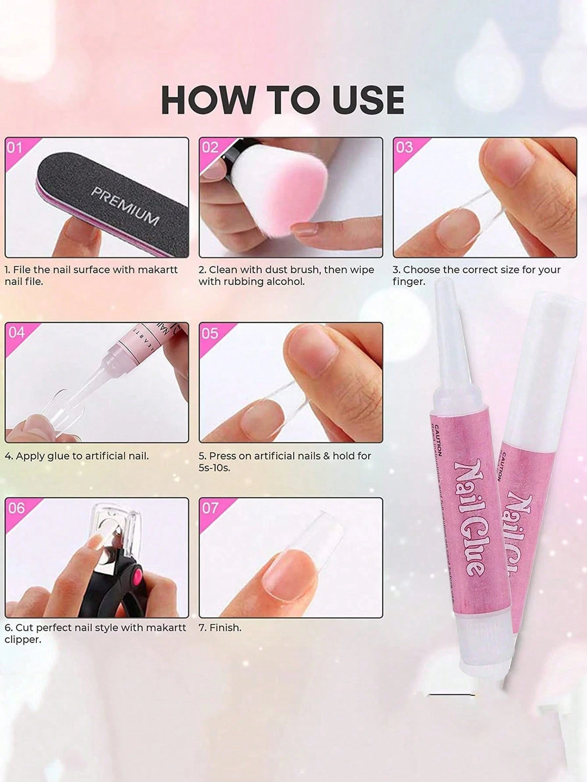 Professional Press-On Nail Glue - GlamGrip Beauty