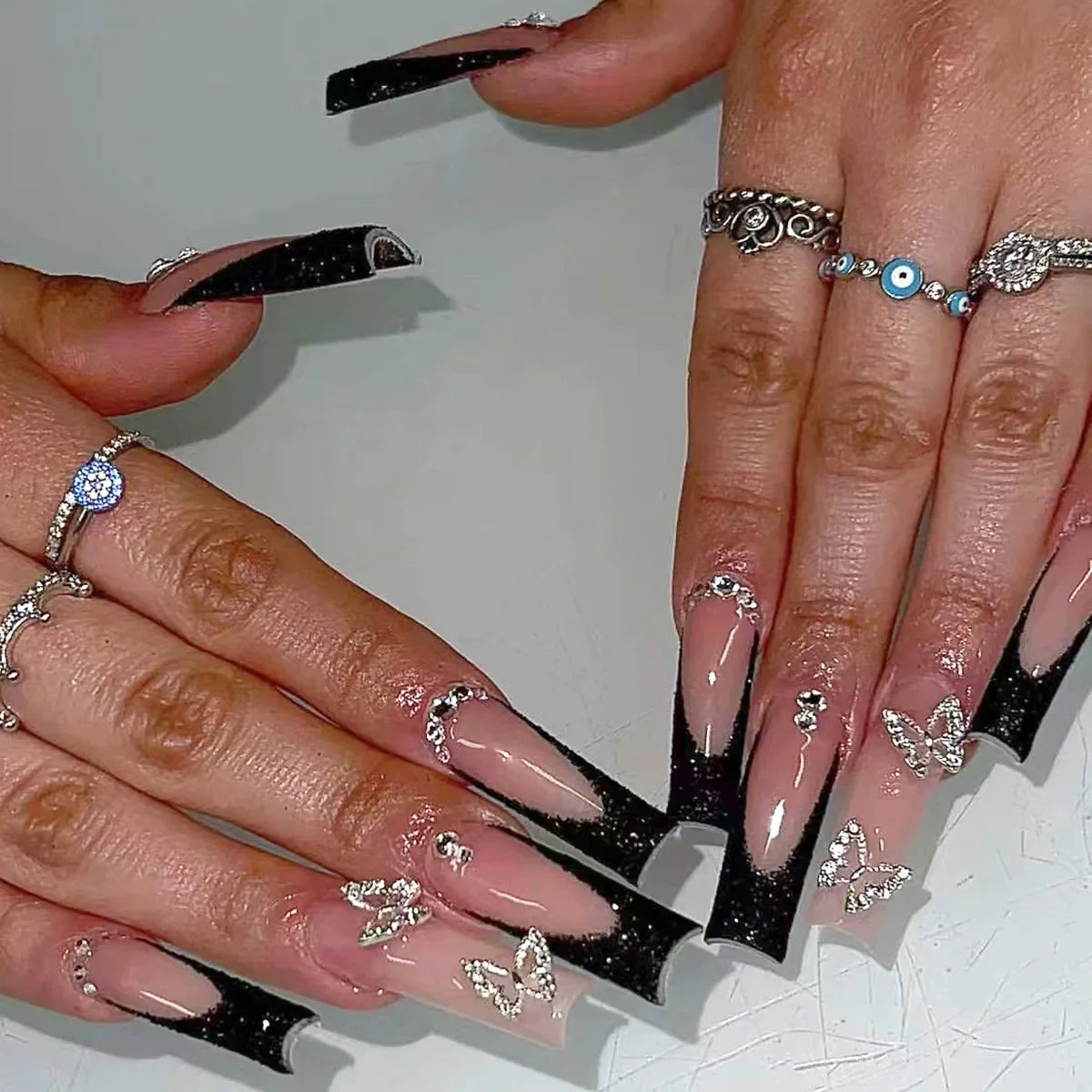 Nail Studio - 24 PCS Long Almond Press on Nails - GlamGrip Beauty