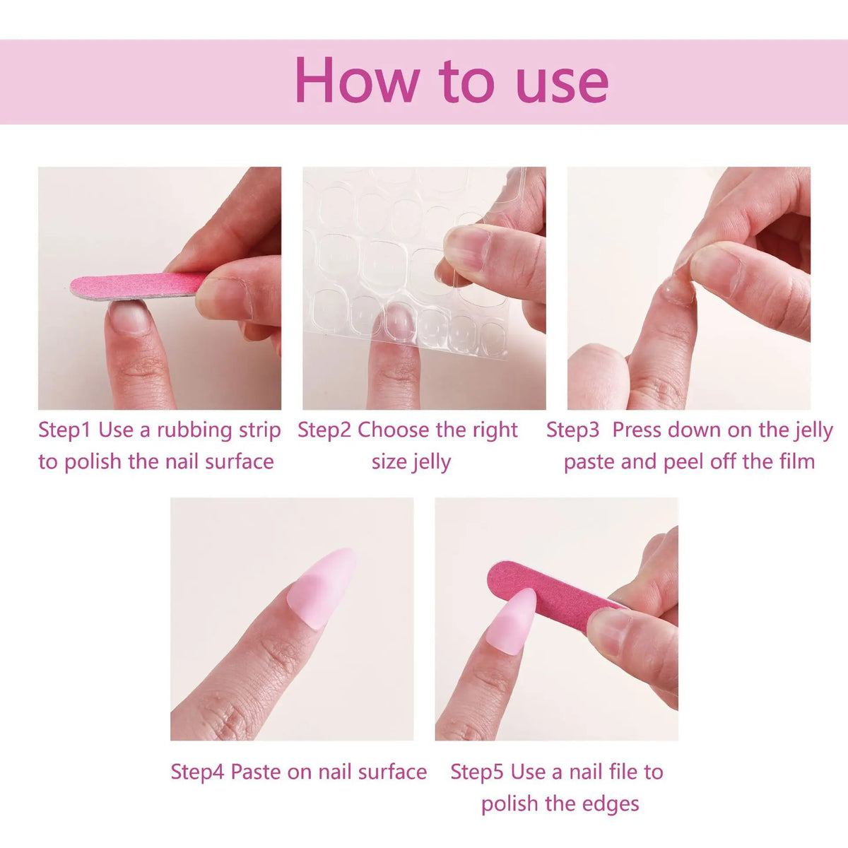 Bow & Bloom - 24 PCS Long Coffin Press on Nails - GlamGrip Beauty