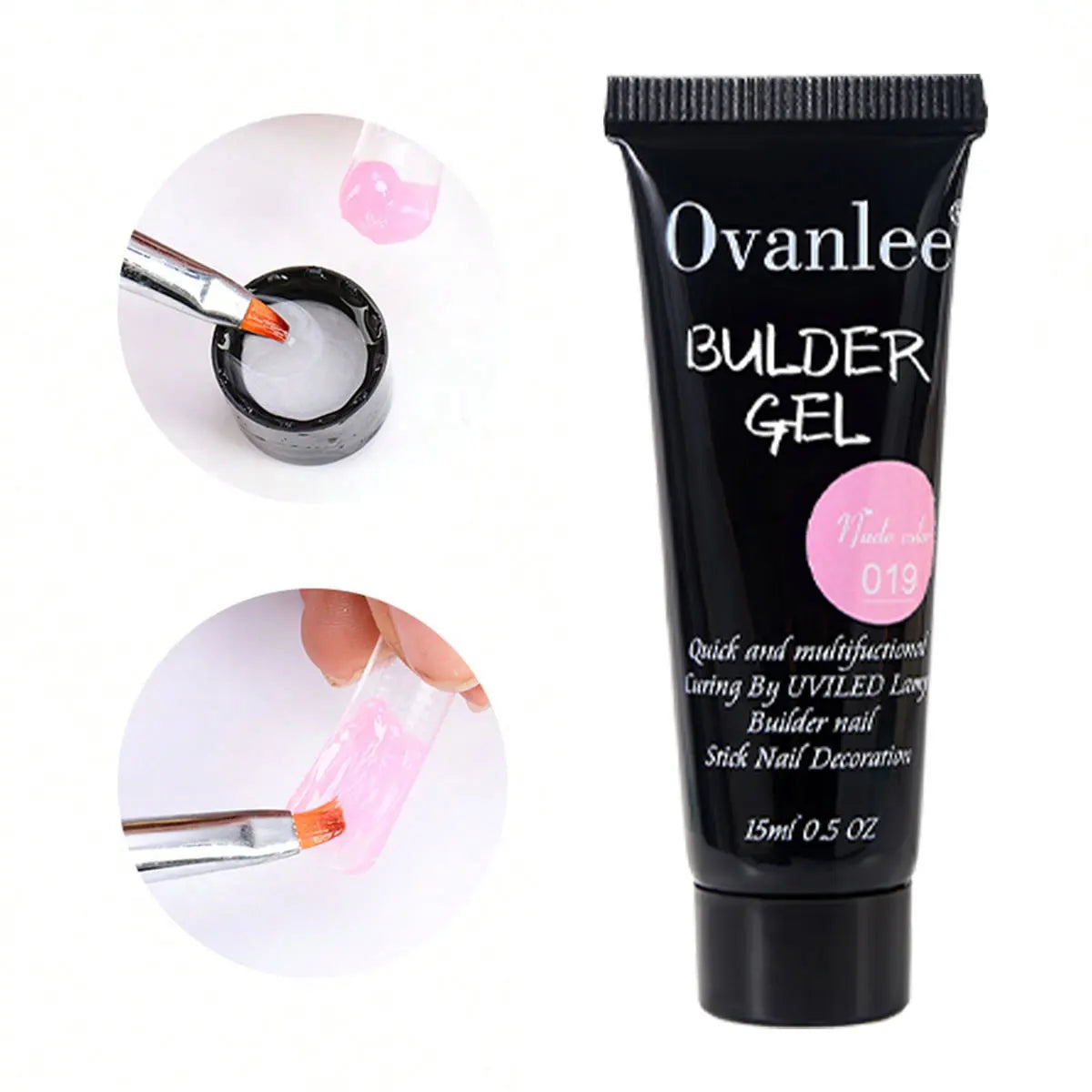 18-Piece Polygel Nail Builder Kit with Mini UV/LED Lamp - GlamGrip Beauty