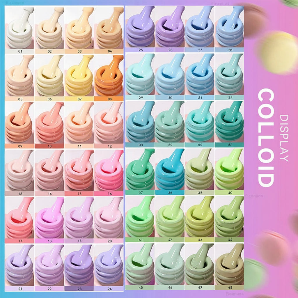 Macaron Set - 48 Colour UV Gel Polish Collection - GlamGrip Beauty