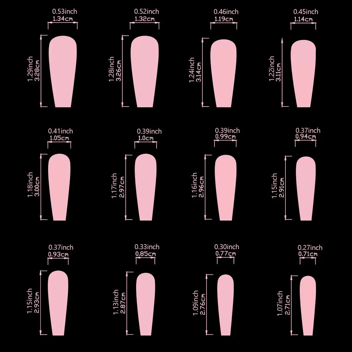 Halloween Skeleton Coffin Press-On Nails Set, 24 Pieces - GlamGrip Beauty