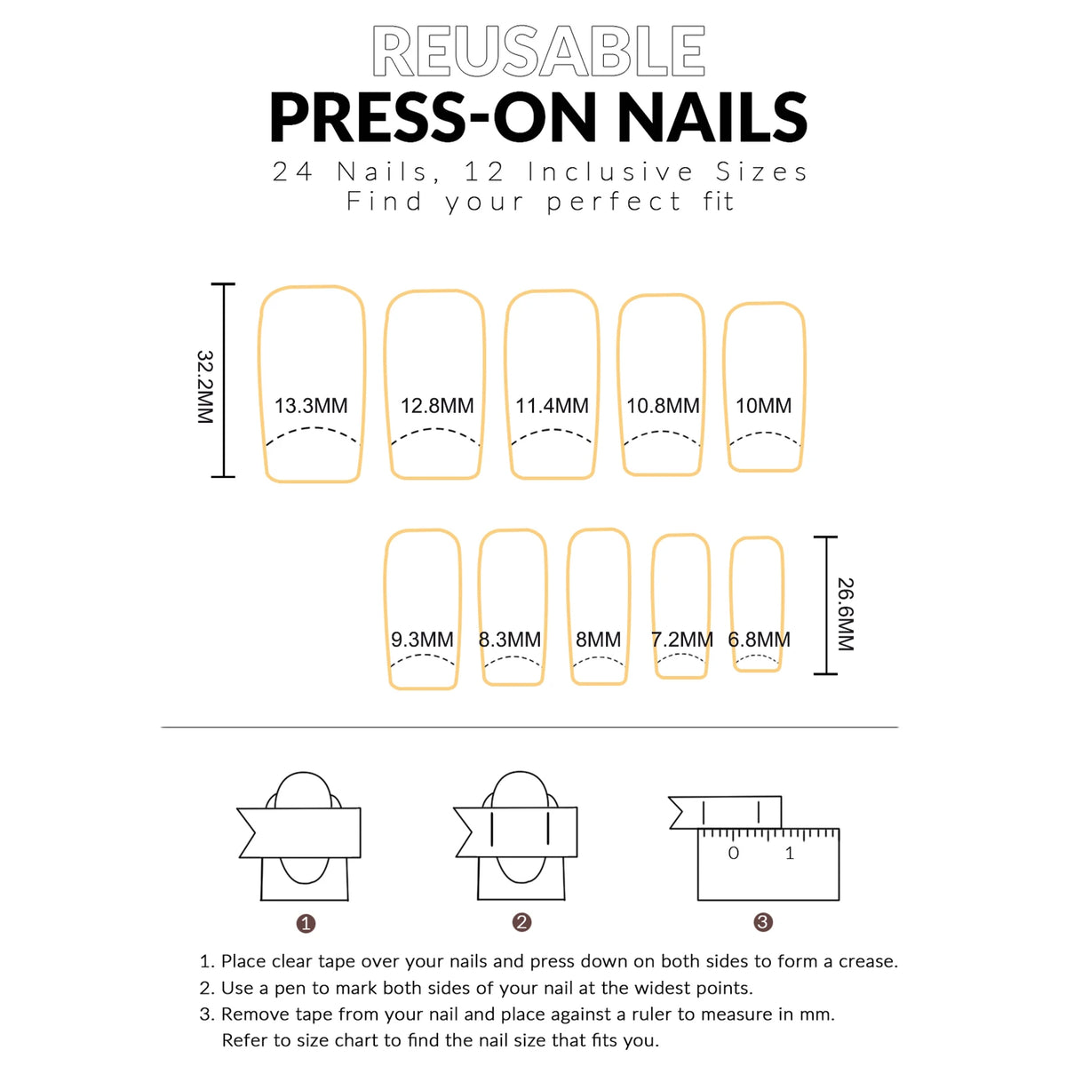 Lake Blue Matte Press On Nails – Skull & Flower Design - GlamGrip Beauty