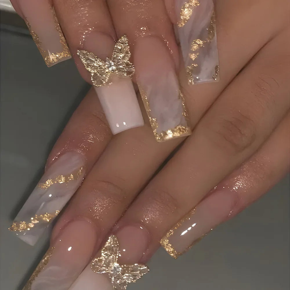 Nail Studio - 24 PCS Long Almond Press on Nails - GlamGrip Beauty