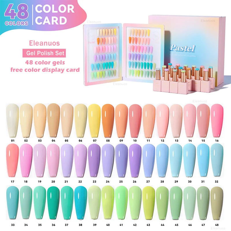 Macaron Set - 48 Colour UV Gel Polish Collection - GlamGrip Beauty