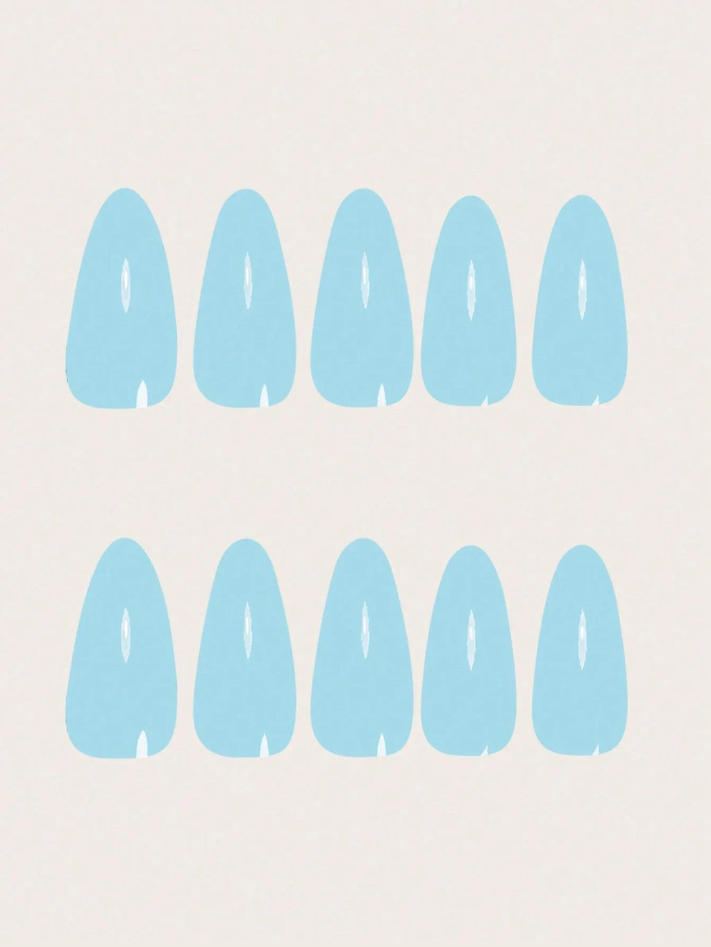 Repeating pattern of blue shapes on a beige background