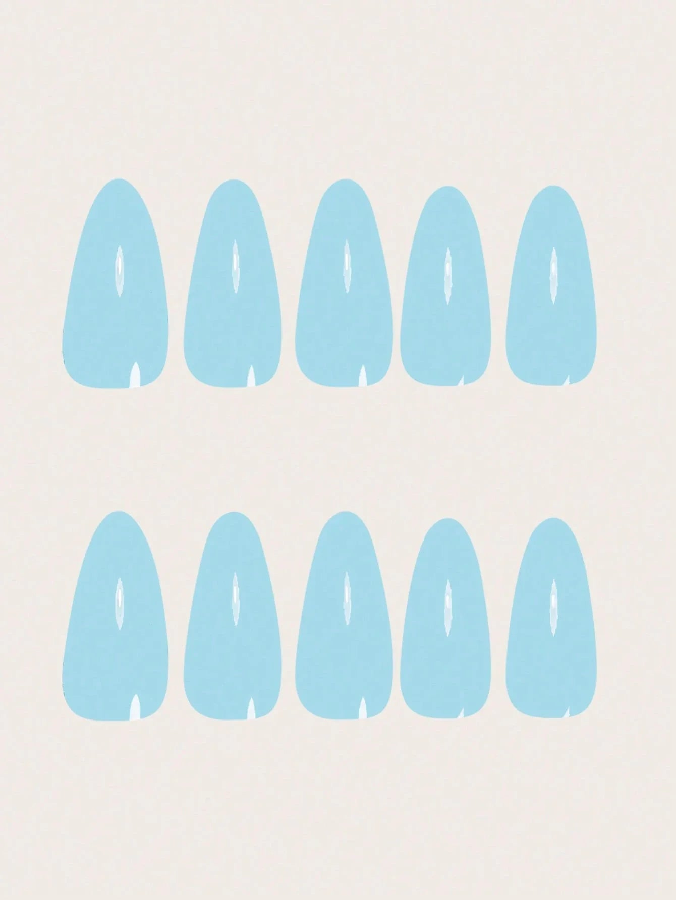 Repeating pattern of blue shapes on a beige background