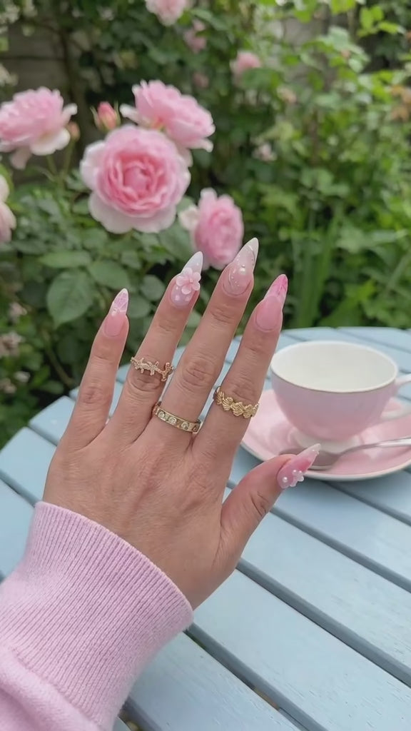 Blossom - 24 Set French Almond Press on Nails